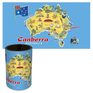 CAN COOLER CANBERRA comic map