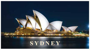 MAGNET WOODEN Sydney Opera House Night Sky