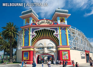 POSTCARD LUNA PARK MELBOURNE