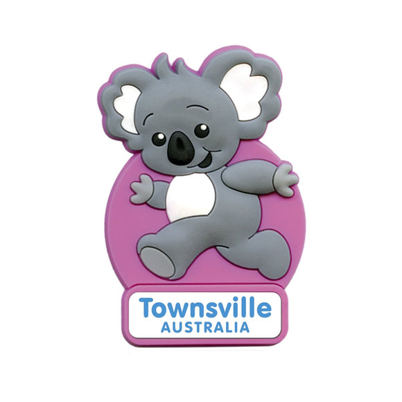 MAGNET SOFT PVC 3D KOALA PINK TOWNSVILLE