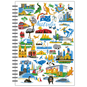 SPIRAL NOTEBOOK AUSTRALIAN ICONS NFR