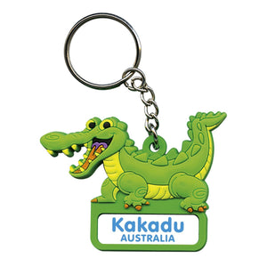 KEYRING SOFT PVC 3D CROC KAKADU