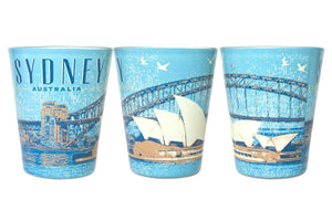 SHOT GLASS OFFSET PRINT SYDNEY VINTAGE