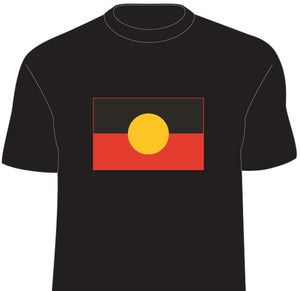 ADULTS T-SHIRT M ABORIGINAL FLAG