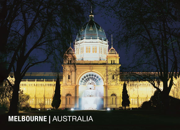 POSTCARD MELBOURNE EXHIBITION BUILDING