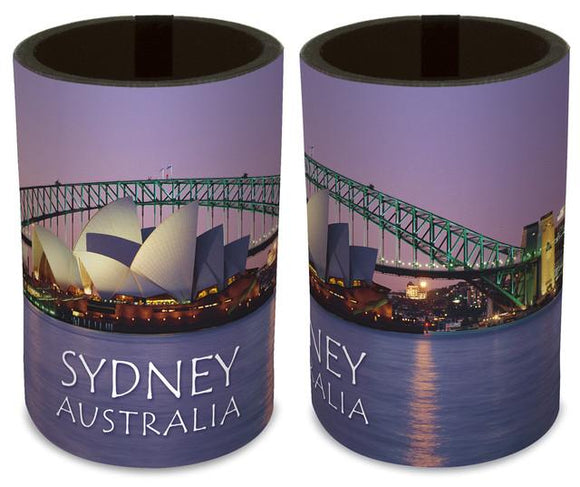 CAN COOLER SYDNEY opera house/bridge dusk