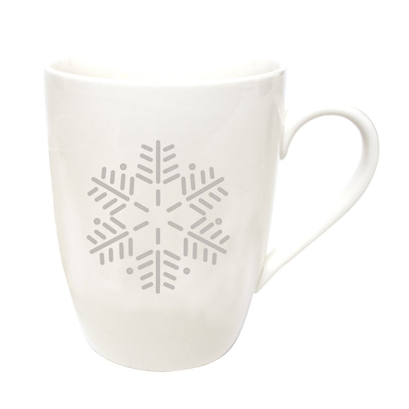 MUG ICE GLAZE SNOWFLAKE