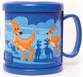 PVC 3D MUG KANGAROO BLUE AUSTRALIA