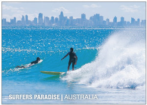 POSTCARD GOLD COAST SURFERS