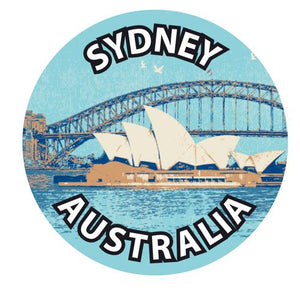 PIN 18MM SYDNEY OPERA HOUSE & BRIDGE VINTAGE