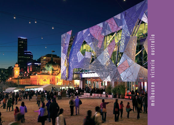 POSTCARD FEDERATION SQUARE MELBOURNE