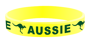 WRISTBAND ADULT 12MM AUSSIE kangaroo