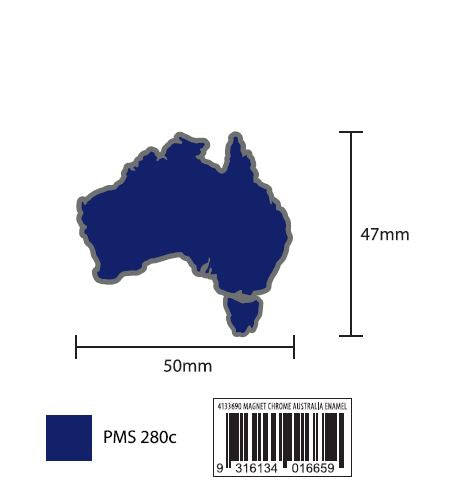 MAGNET CHROME AUSTRALIA ENAMEL