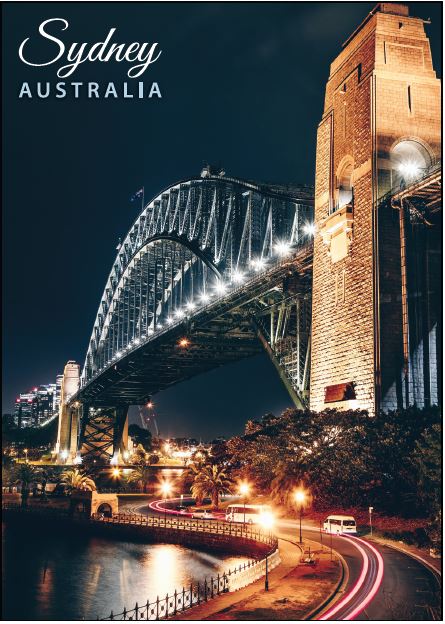 POSTCARD Harbour Bridge Night