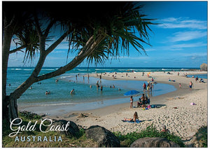 POSTCARD GOLD COAST BEACH PLAY