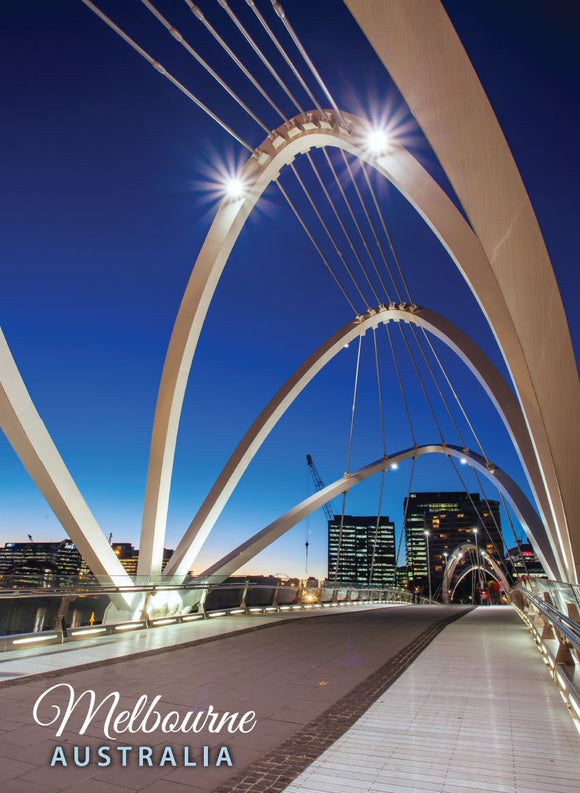 POSTCARD SEAFARERS BRIDGE MELBOURNE