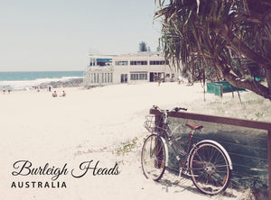 POSTCARD BIKE AT BURLEIGH HEADS