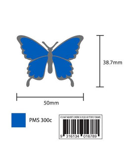 MAGNET CHROME ULYSSES BUTTERFLY  ENAMEL