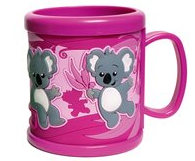 PVC 3D MUG KOALA PINK HERVEY BAY QLD AUSTRALIA