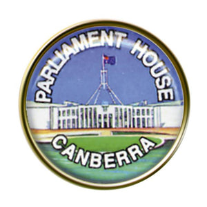 PIN 18MM CANBERRA PARLIAMENT HOUSE