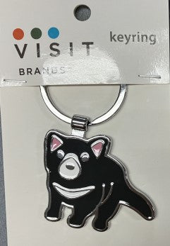 KEYRING CHROME Tassie Devil