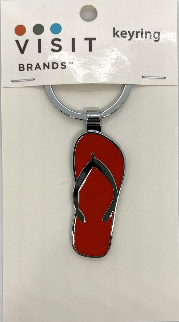 KEYRING CHROME THONG ENAMEL