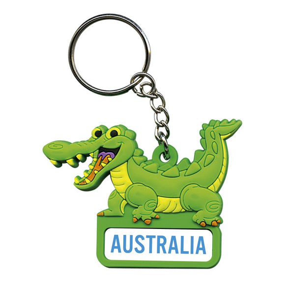 KEYRING SOFT PVC 3D CROC AUSTRALIA