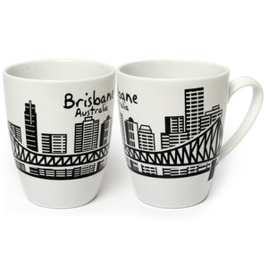 MANHATTAN MUG BRISBANE CITY SKYLINE