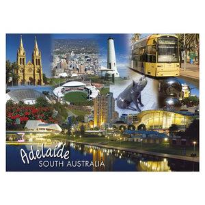 POSTCARD ADELAIDE MONTAGE