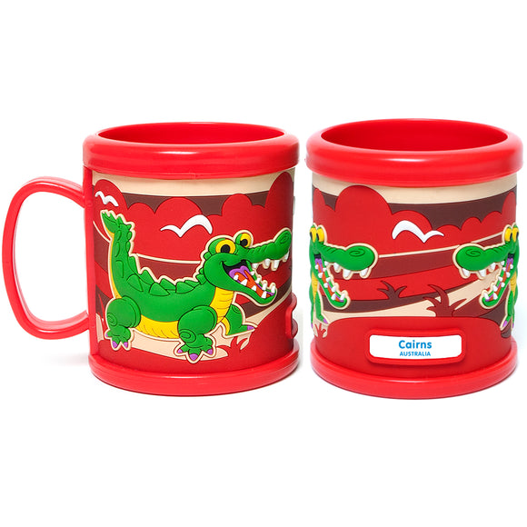 PVC 3D MUG COMIC CROCODILE RED CAIRNS