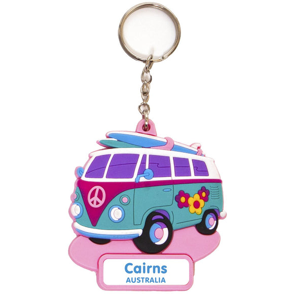 KEYRING SOFT PVC 3D KOMBI PINK CAIRNS AUSTRALIA