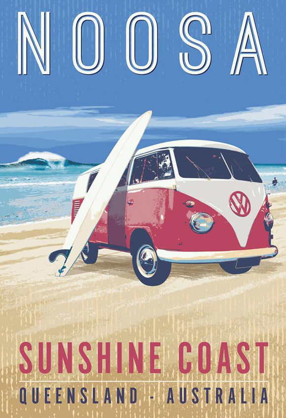 GALLERY MAGNET NOOSA vintage kombi surfboard