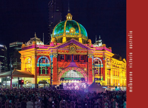 POSTCARD FLINDERS STREET STATION