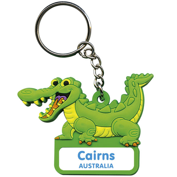 KEYRING SOFT PVC 3D CROC CAIRNS