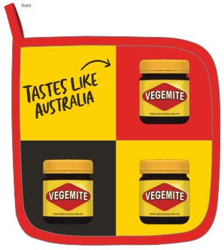 POT HOLDER VEGEMITE DIGITAL PRINT