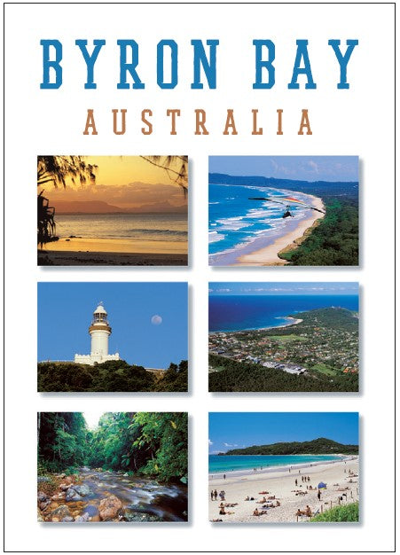 POSTCARD BYRON BAY MONTAGE