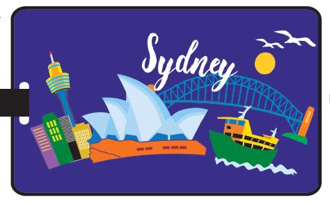 LUGGAGE TAG AUSTRALIAN ICONS Syd 1