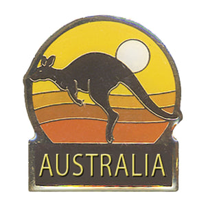 PIN CLUTCH AUSTRALIA KANGAROO SUNSET