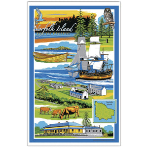 TEATOWEL NORFOLK ISLAND SOUTH PACIFIC