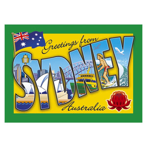 MAGNET WOODEN ILLUSTRATIONS OF SYDNEY