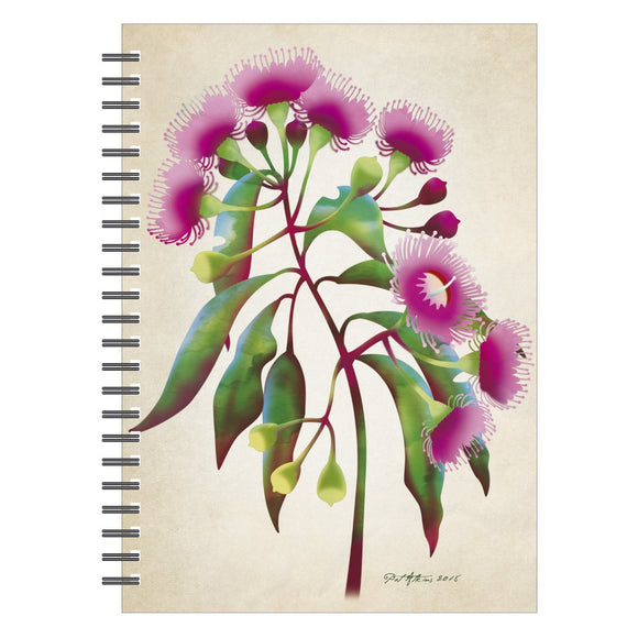 SPIRAL NOTEBOOK WILDFLOWER flowering gum