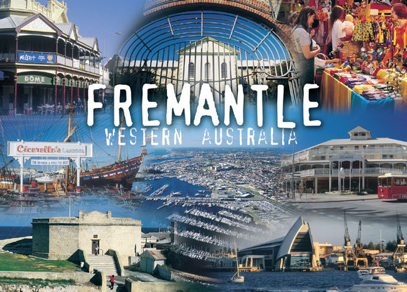 POSTCARD FREMANTLE MONTAGE WA