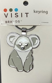 KEYRING CHROME Koala sitting