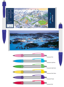 PEN BANNER PERISHER SKI TRAIL MAP & NIGHT SCENE