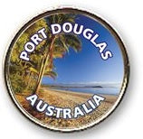 KEYRING WITH CREST FOUR MILE BEACH PORT DOUGLAS